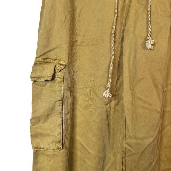 Young Fabulous and Broke Olive Green Adjustable Drawstring Cargo Pants SZ Medium - Picture 3 of 9